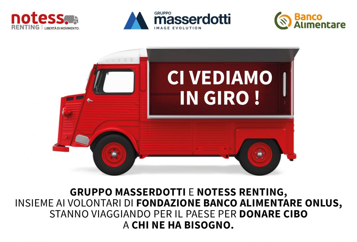 Notess Renting e Gruppo Masserdotti sostengono il Banco Alimentare